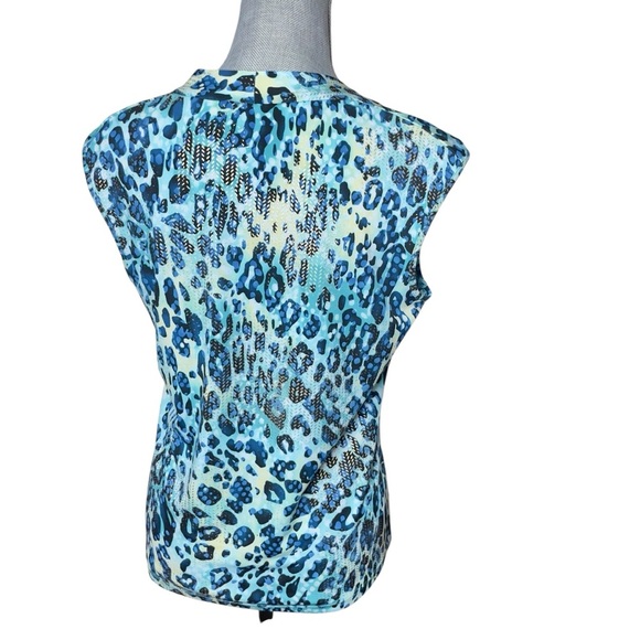 KASPER Lightweight Stretch Animal Print Tank Top Size M - Picture 3 of 9